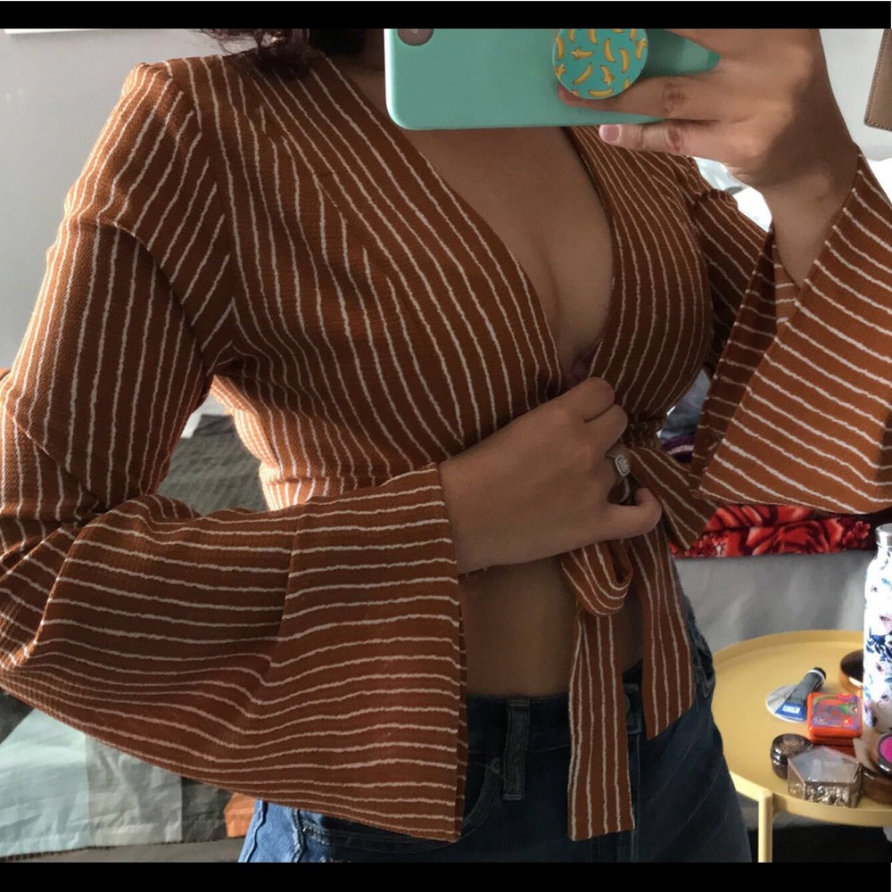 Tan crop top